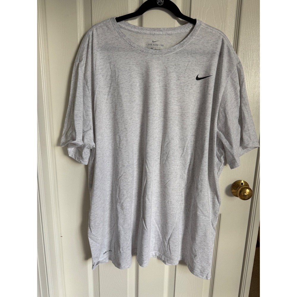 Nike Mens Dri-FIT Athletic Cut Short Sleeve Training Tee Grey Heather 4XL